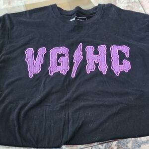 Black and Purple Graphic T-Shirt